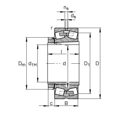 Bearing 23024-E1A-K-M + H3024
