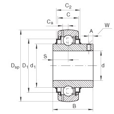 Bearing GYE90-KRR-B