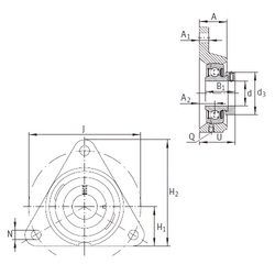 Bearing PCFTR45