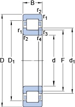 Bearing NUP 2308 ECP