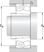 Bearing 241/530 ECAK30/W33 + AOH 241/530 G