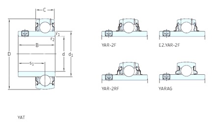 Bearing YAT205