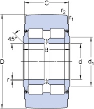 Bearing NNTR 100x240x105.2ZL