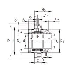 Bearing ZARF3080-L-TV