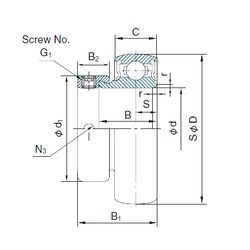 Bearing U003+ER
