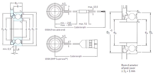 Bearing BMO-6206/064S2/UA108A