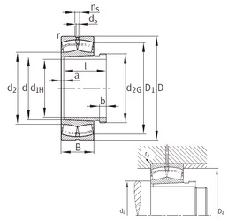 Bearing 22332-K-MB+AH2332G